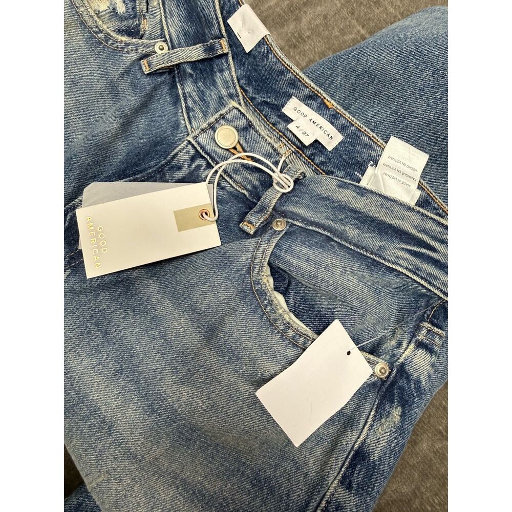 NWT Good American The Khloe Jean High Rise Straight Leg Jeans sz 27 - Picture 10 of 12